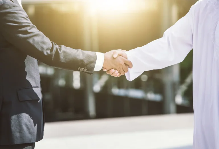 Business handshake
