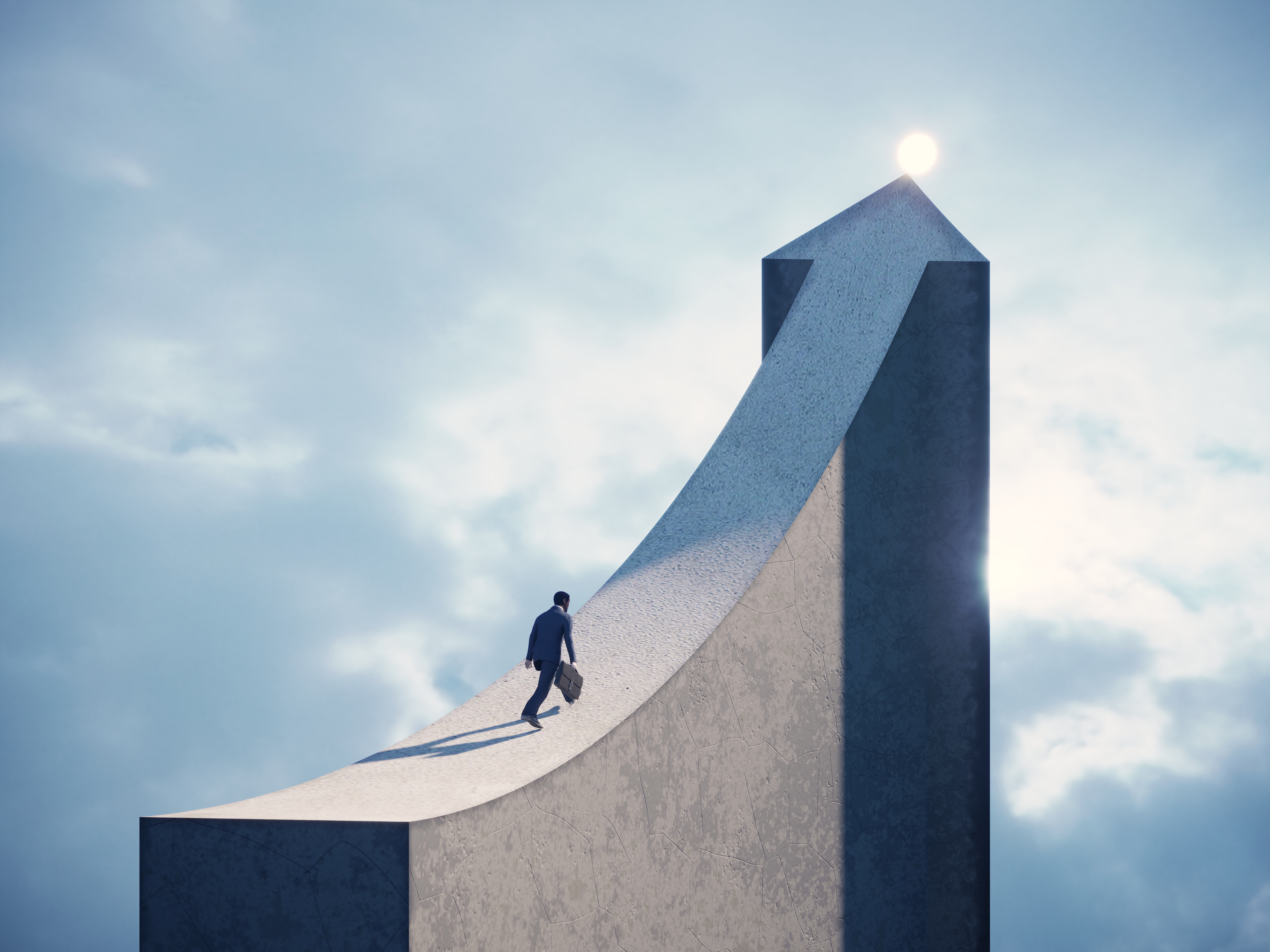 Career-oriented image representing employment progression