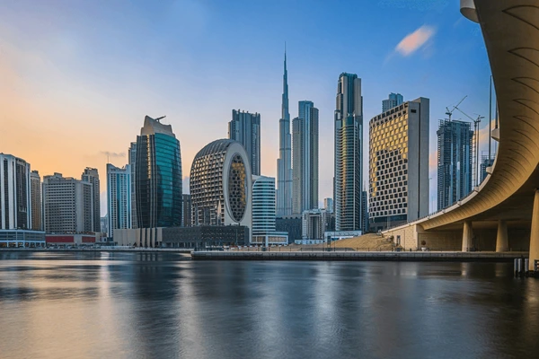 Dubai skyline with modern architecture